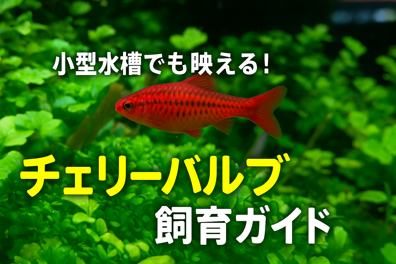 赤く輝く元気な小型美魚！チェリーバルブの魅力と飼育方法完全ガイド 
